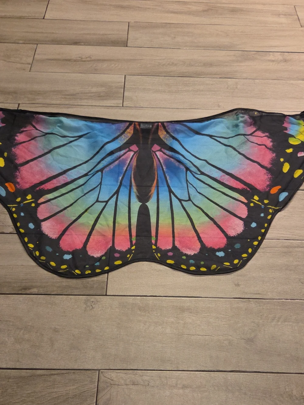 Multicolor Butterfly Wing Shawl Costume